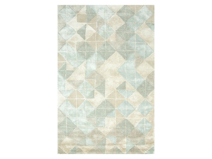 TAQ-4091 Silver Frost/White - Rectangular handmade rug _ Jaipur Rugs